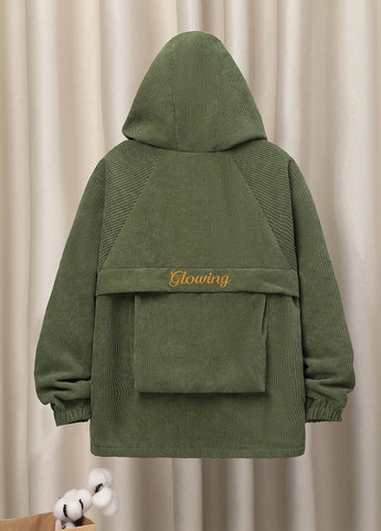 Оливкова (хакі) демісезонна куртка SHEIN