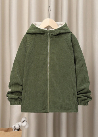 Оливкова (хакі) демісезонна куртка SHEIN