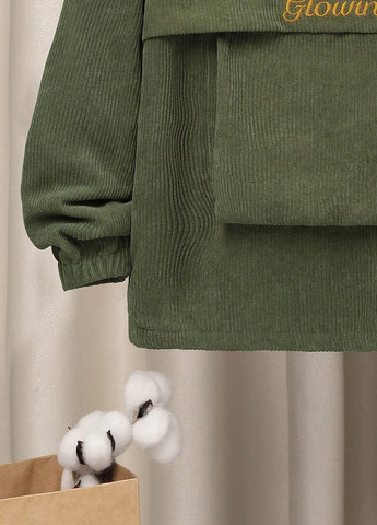 Оливкова (хакі) демісезонна куртка SHEIN