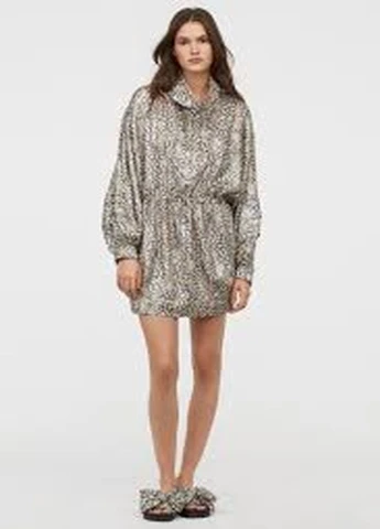 Бежевое кэжуал платье H&M