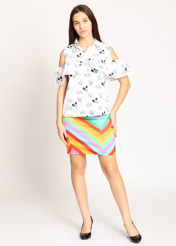 Разноцветная кэжуал с геометрическим узором юбка Mtp мини