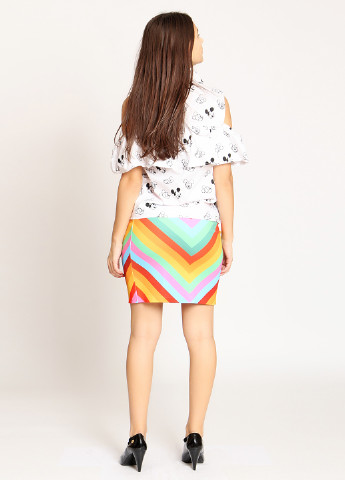 Разноцветная кэжуал с геометрическим узором юбка Mtp мини