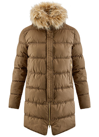 Світло-коричнева зимня куртка Oodji