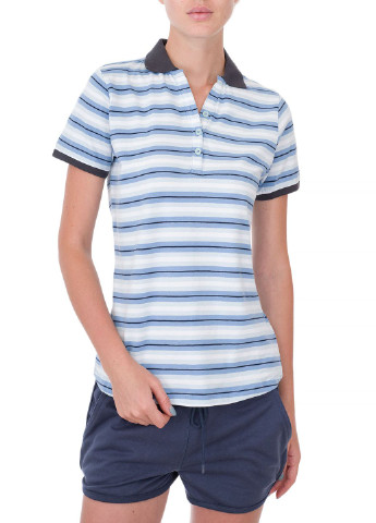 Синяя женская футболка-поло E-Bound