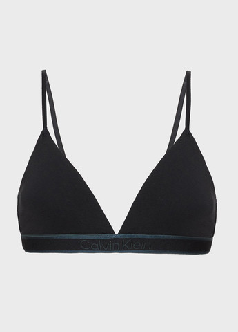 Чёрный триэнджел бюстгальтер Calvin Klein без косточек хлопок