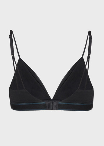 Чёрный триэнджел бюстгальтер Calvin Klein без косточек хлопок