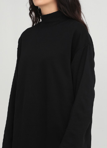 Черное кэжуал платье платье-свитшот H&M однотонное