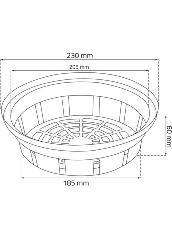 Корзинка для луковиц 2, 23х23х6 см зеленая (15004) Prosperplast (218988456)