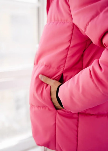 Малинова зимня м'яка, легка куртка для вагітних до -35 °c зі вставкою, що знімається, малинова To Be