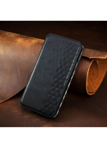 Шкіряний чохол книжка Cubic (PU) для Xiaomi Poco M3 Чорний (is_00000041848_6) Getman (250499344)