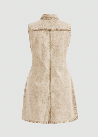 Світло-бежева джинсова сукня SHEIN варенка