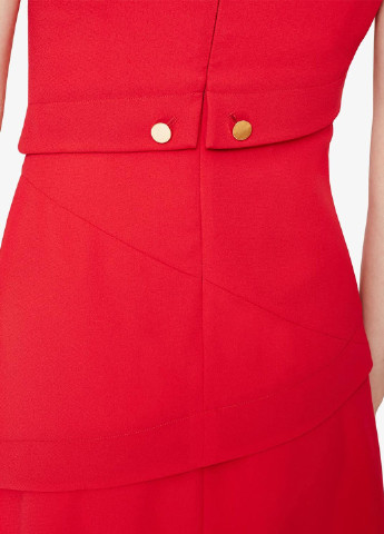 Красное кэжуал платье клеш Damsel in a Dress однотонное