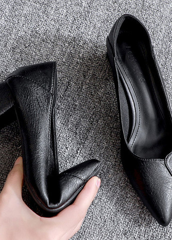 No Brand Туфли лодочки черный з искусственная кожа, — демисезон (359368665)