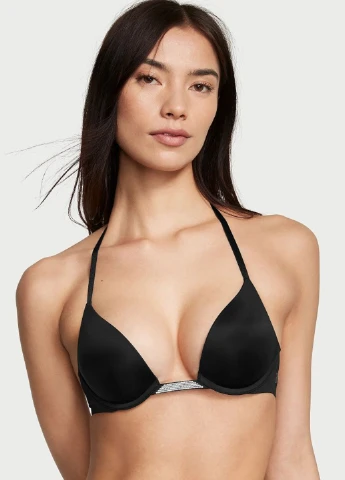 Чорний демісезонний комплект (бюстгальтер, трусики) Victoria's Secret