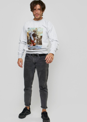 Серый свитшот мужской YAPPI (198688946)