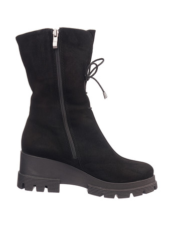 Зимние ботинки Crisma со шнуровкой, на тракторной подошве из натуральной замши