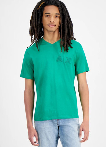 Зеленая футболка Armani Exchange