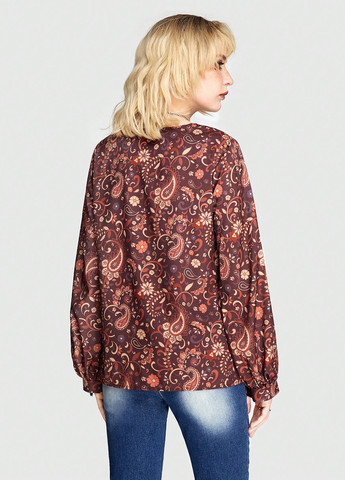 Коричневая блуза SHEIN