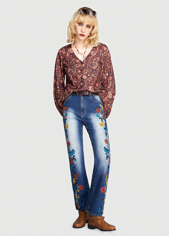 Коричневая блуза SHEIN