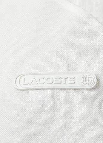 Белый свитшот Lacoste однотонный нашивки (329694358)