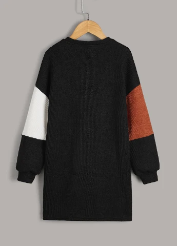 Комбинированное платье SHEIN (311511444)