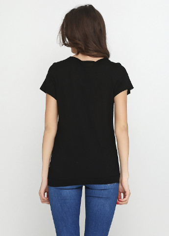 Черная летняя футболка Zara Gembos