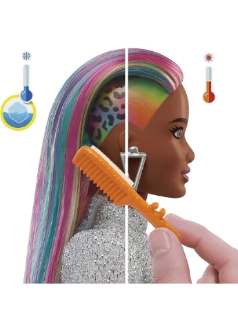 Кукла Barbie Leopard Rainbow Радужный леопард Брюнетка (GRN82) Mattel (255254461)