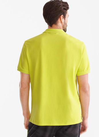 Салатовая футболка-поло для мужчин C&A однотонная