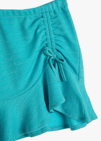 Голубая кэжуал однотонная юбка KOTON