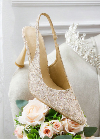 SHEIN Туфлі туфлі-човники кремовий з текстиль, китай — демісезон (366257693)