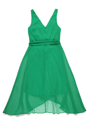 Зелена святковий сукня на запах DKNY однотонна