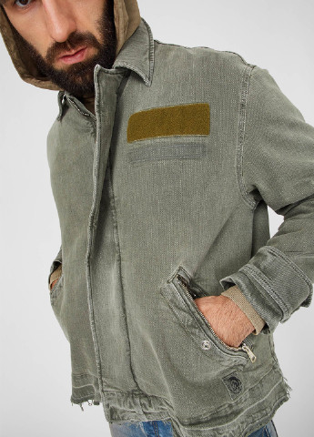 Зеленая демисезонная куртка Diesel