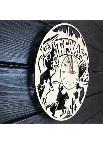 Оригінальний настінний годинник з дерева «Техас» 7Arts (253567506)