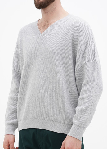 Светло-серый демисезонный пуловер пуловер Comma