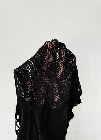 Черное откровенный платье SHEIN однотонное