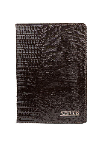Чоловіча шкіряна обкладинка для паспорта 9,8х13,7х0,7 см Karya (252415662)