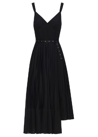 Черное кэжуал платье BEATRICE однотонное