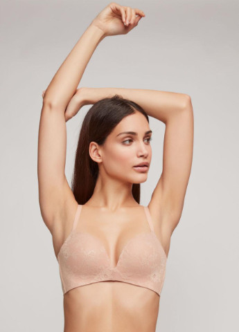 Темно-рожевий бюстгальтер жіночий формований 70b рожевий 391 Gisela з кісточками поліамід