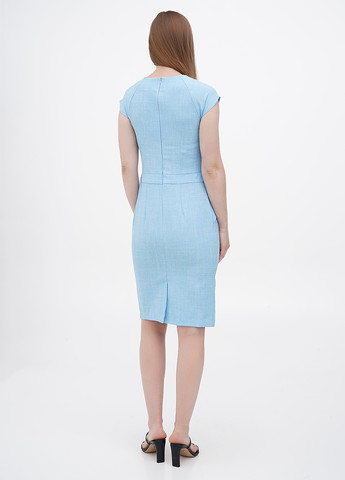 Світло-блакитна кежуал сукня футляр Rebecca Tatti однотонна