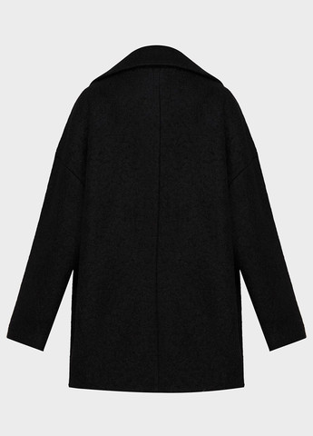 Черное демисезонное Пальто двубортное PRPY