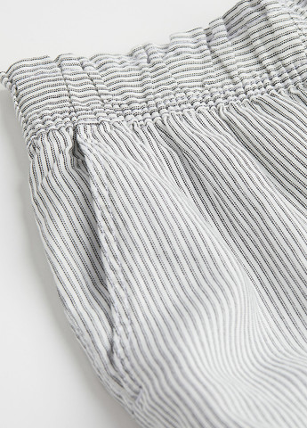 Светло-серые кэжуал летние прямые брюки H&M