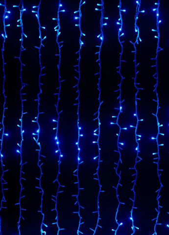 Новорічна святкова світлодіодна гірлянда водоспад 500 Led 3х2 м (473551-Prob) Синя Unbranded (255243146)