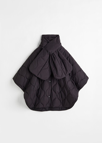 Чорна демісезонна куртка вільного крою весняно-осіння H&M