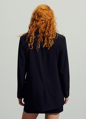 Черный женский жакет H&M однотонный - демисезонный