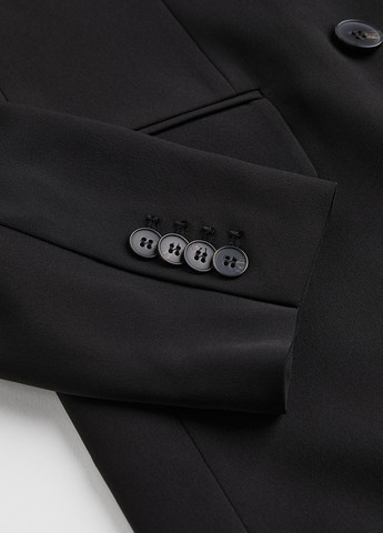 Черный женский жакет H&M однотонный - демисезонный