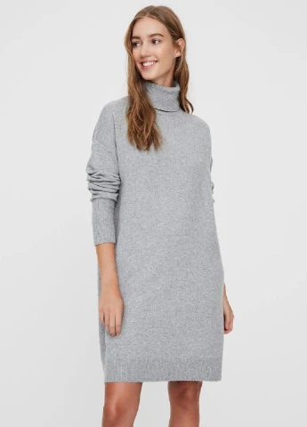 Сіра кежуал сукня Vero Moda меланжева