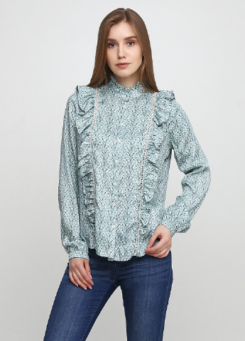 Голубая демисезонная блуза Rinascimento