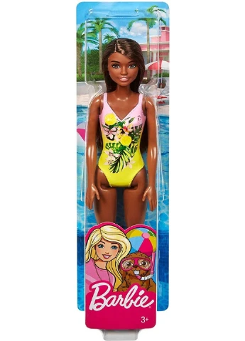 Кукла Barbie Doll Brunette Wearing Swimsuit Барби брюнетка в купальнике (GHW39) Mattel (255665127)