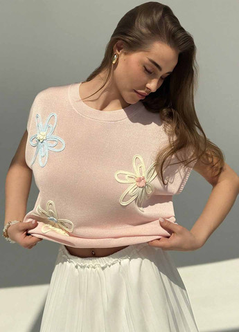 Світло-рожевий літній джемпер джемпер SHEIN