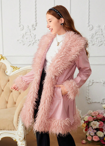 Розовая демисезонная куртка SHEIN